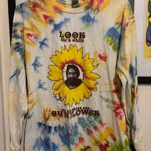 Jerry Garcia China Cat Sunflower Tie-Dye Long Sleeve Tee